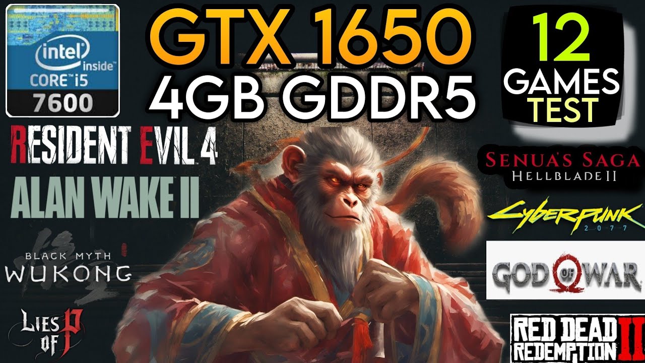 GTX 1650 + I5 7600 & 16GB Ram - Test In 12 Games In 2024 !