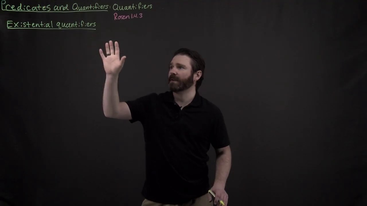Quantifiers: Existential quantifier