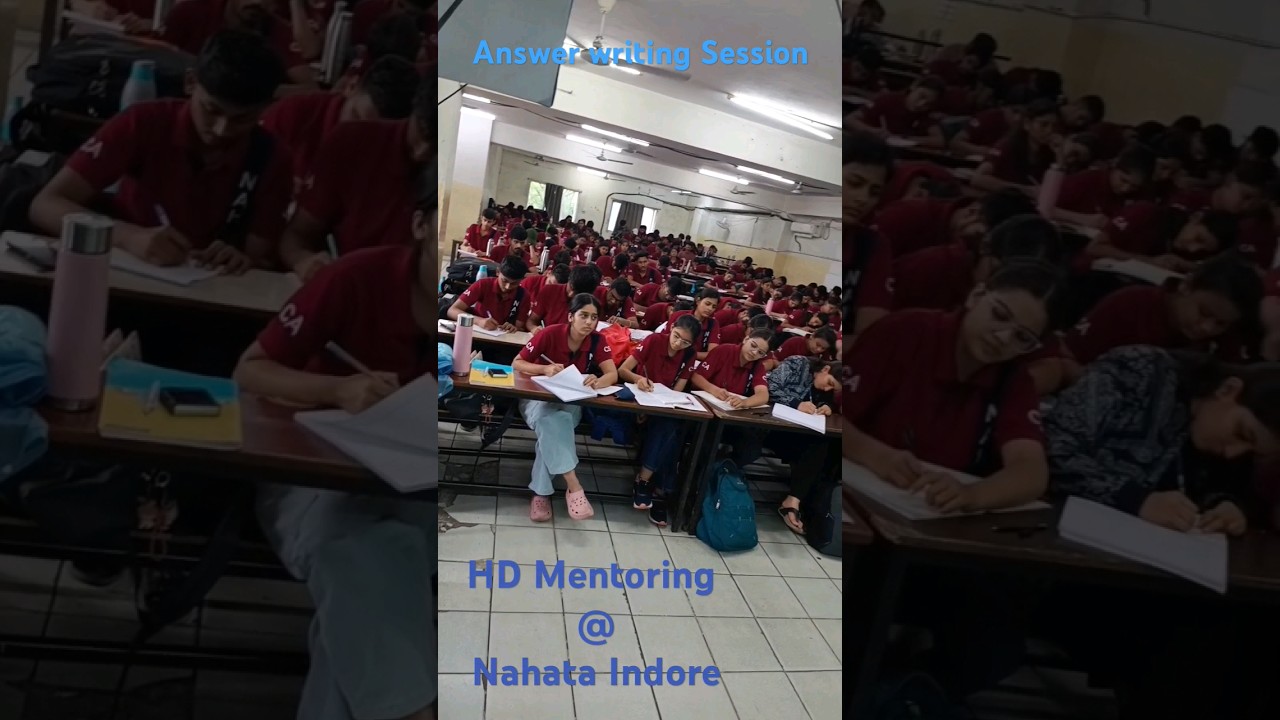 Answer Writing sessions | HD Mentoring | Nahata Indore #icai #cafinal #cainter #cafoundation