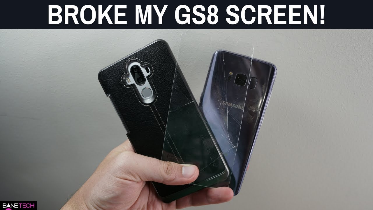 BROKE MY GALAXY S8 SCREEN! Get a case and tempered glass screen protector! It's worth it!