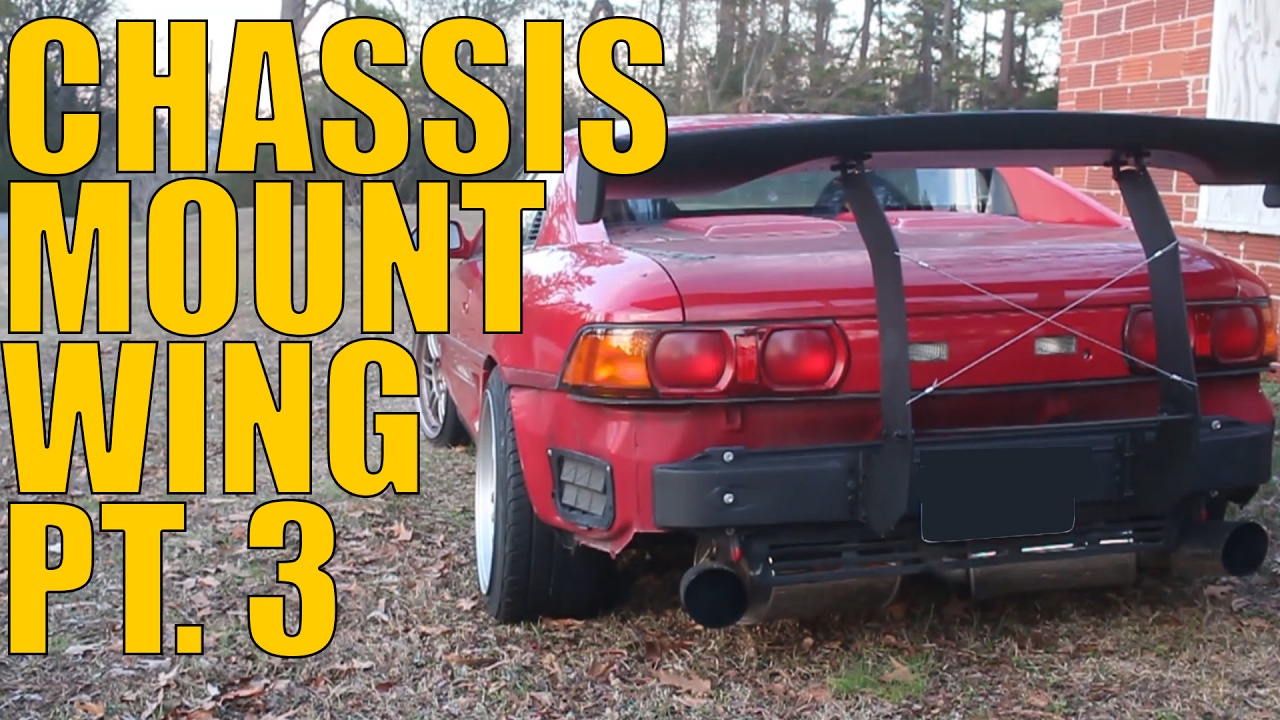 DIY Car Projects: Chassis Mount Wing Pt  3
