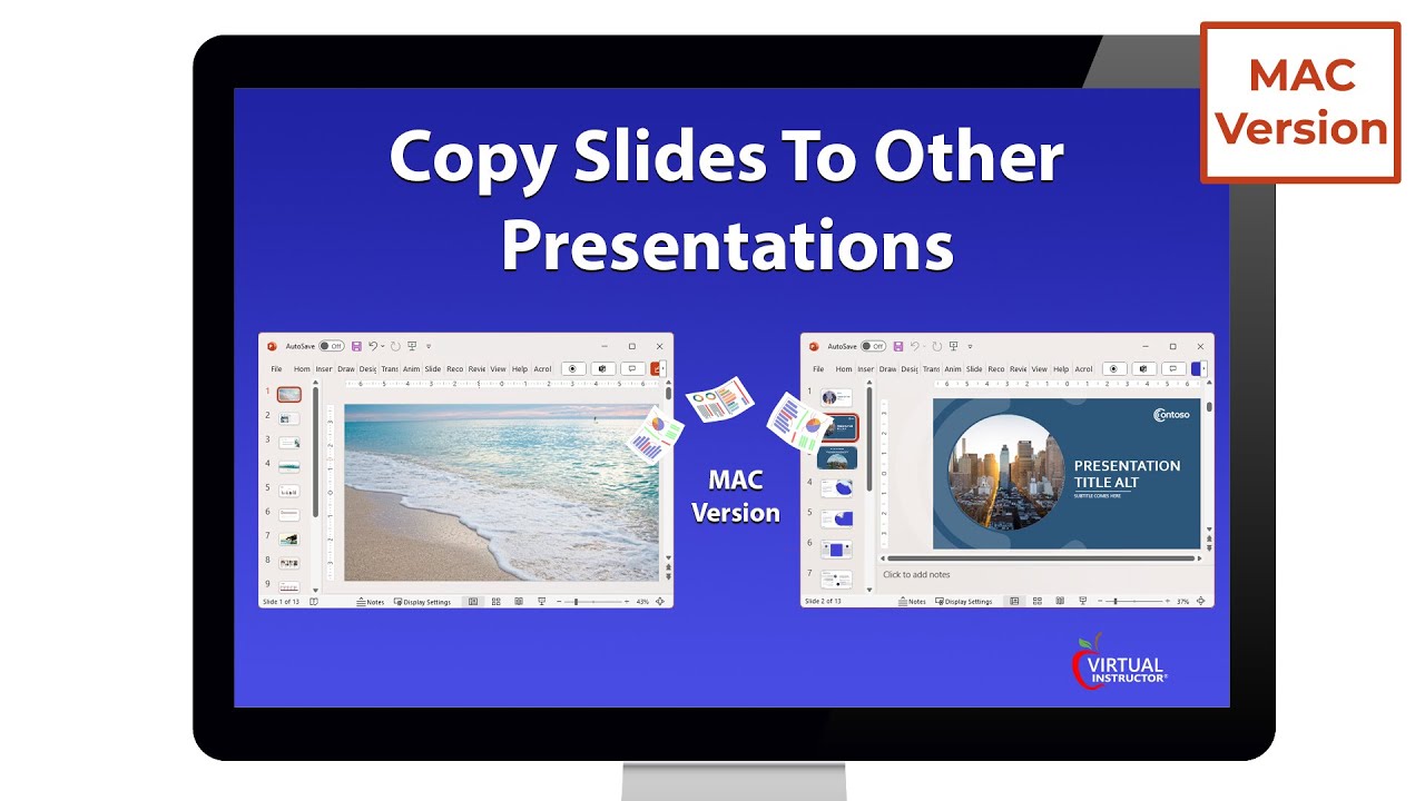MAC Copy Slides in PowerPoint