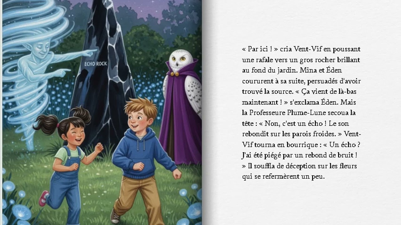 «Le Bruit qui se cachait dans la Rosée» French histoire pour enfants amusement scientifique pour les