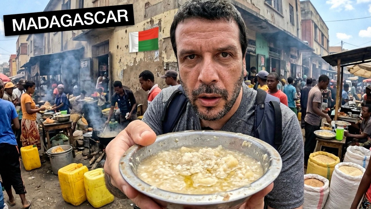 Provando COMIDAS DE RUA na maior cidade de Madagascar!! 🇲🇬