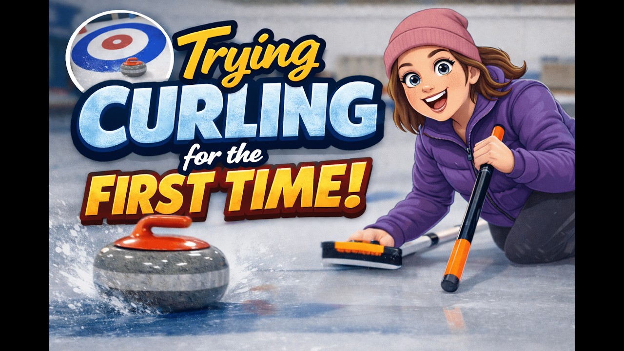 First Time Curling Fun! Learning