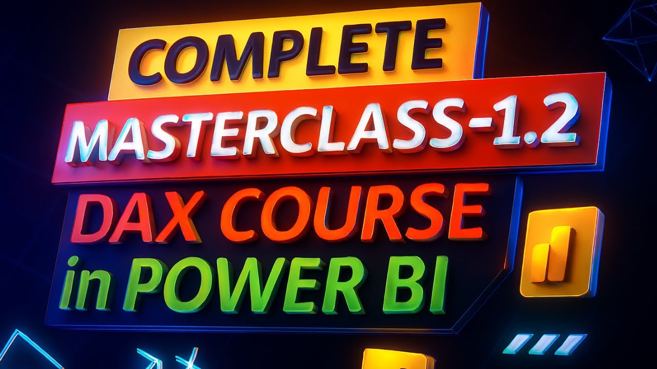 Power BI DAX Full Course in Hindi | 2 Classes में Complete DAX सीखें (1 Hour)