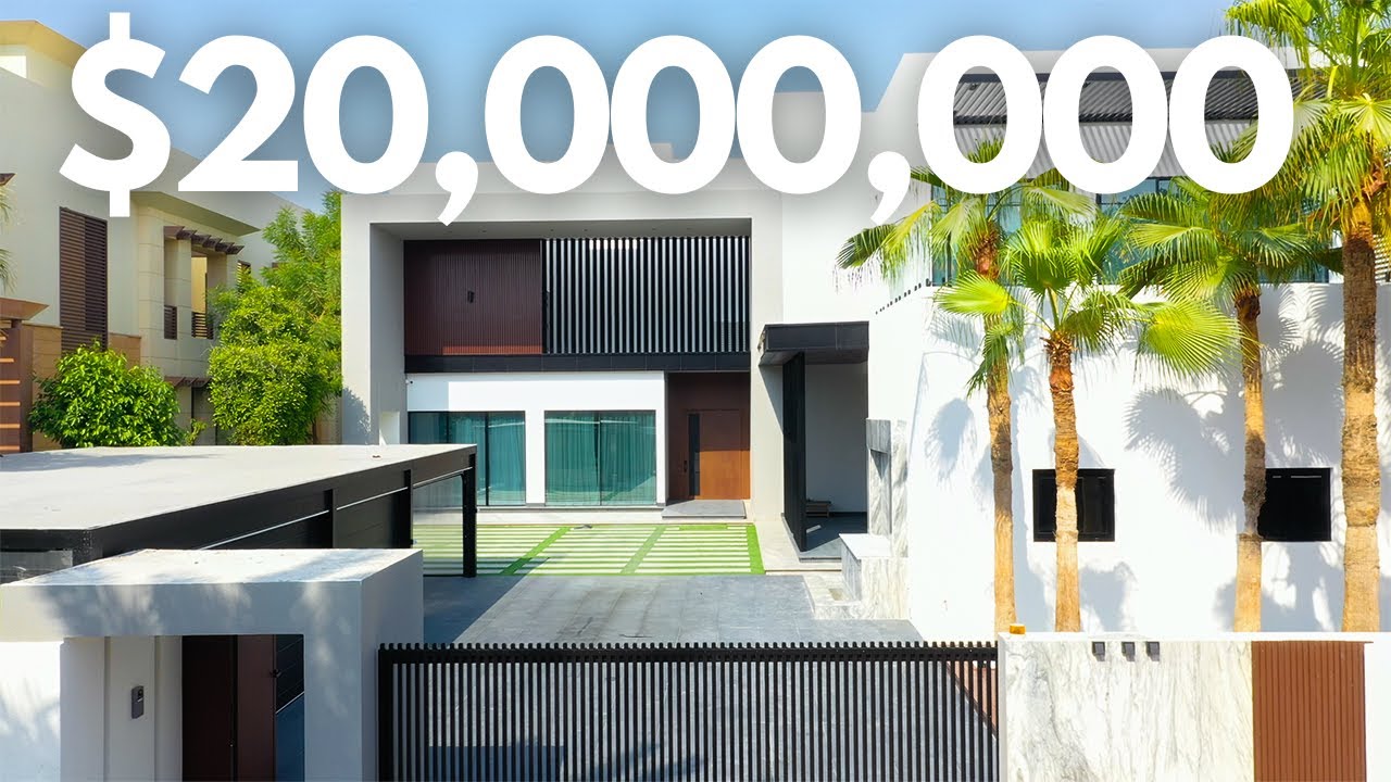 Внутри футуристического современного особняка Emirates Hills стоимостью 20 000 000 долларов в Дубае
