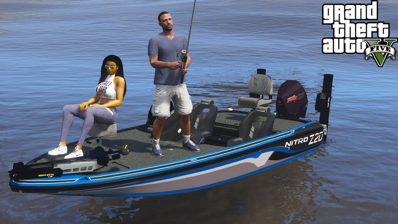 Рыбалка на моей новенькой лодке Nitro Z20 Bass в GTA 5