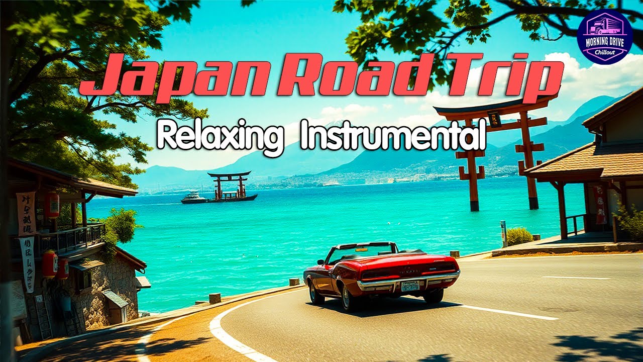 Japanese Morning Road Trip 🌿 Drive and Chill Guitar & Saxophone Instrumental for Peaceful Moments