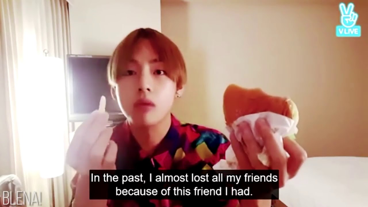 (engsub)Taehyung talks about his sad childhood story ( Taehyungs old friend )