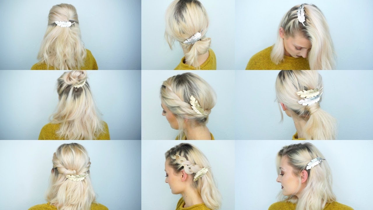 9 Frisuren mit 1 Haarschmuck | OlesjasWelt
