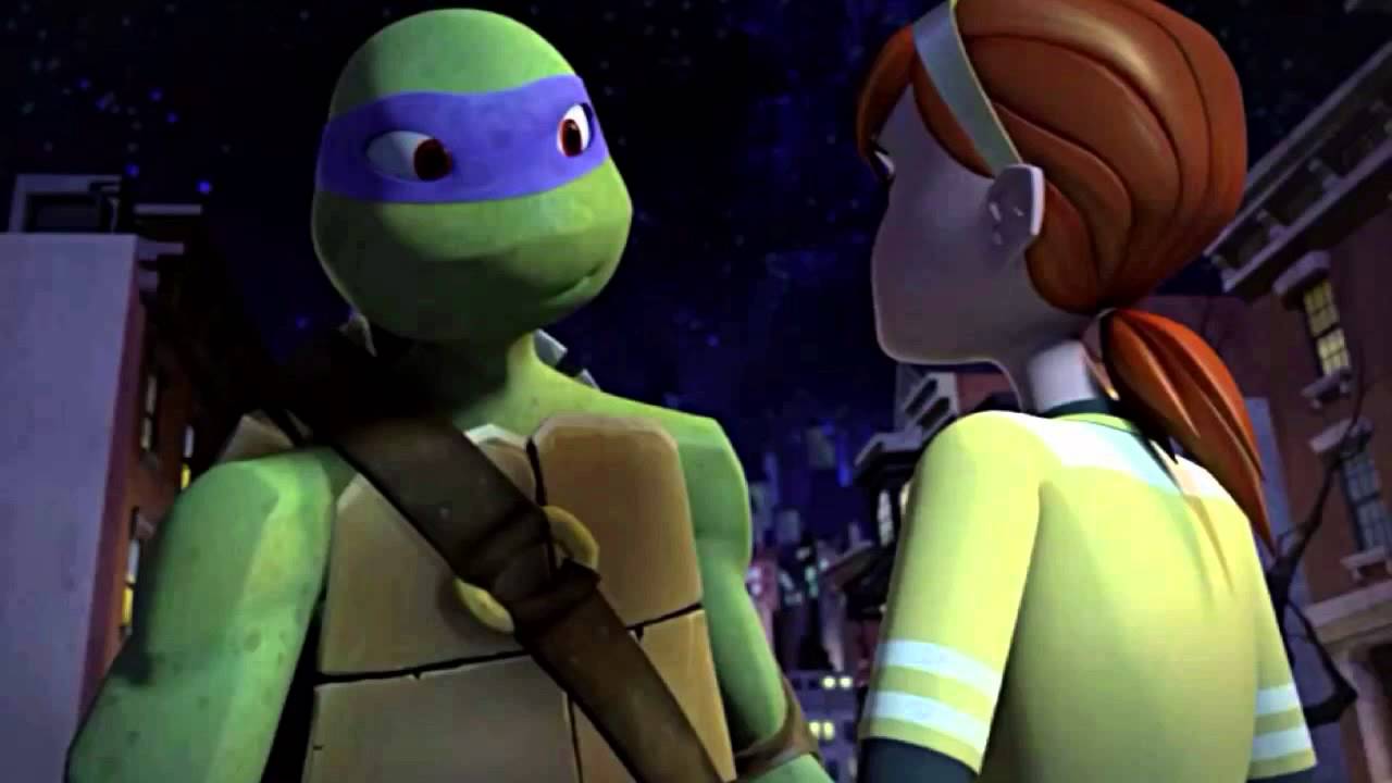 TMNT Donnie and April - sledgehammer
