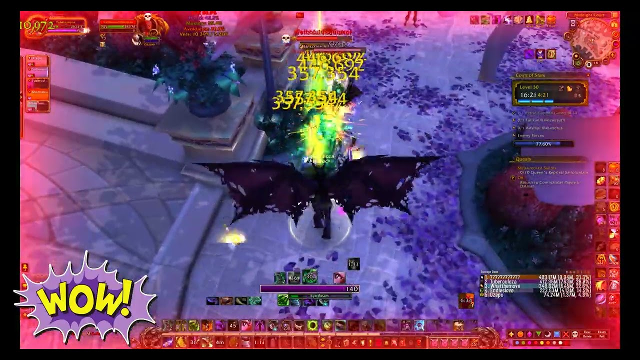 uWoW 7.3.5 x100 Court of Stars m30 dh P.O.V