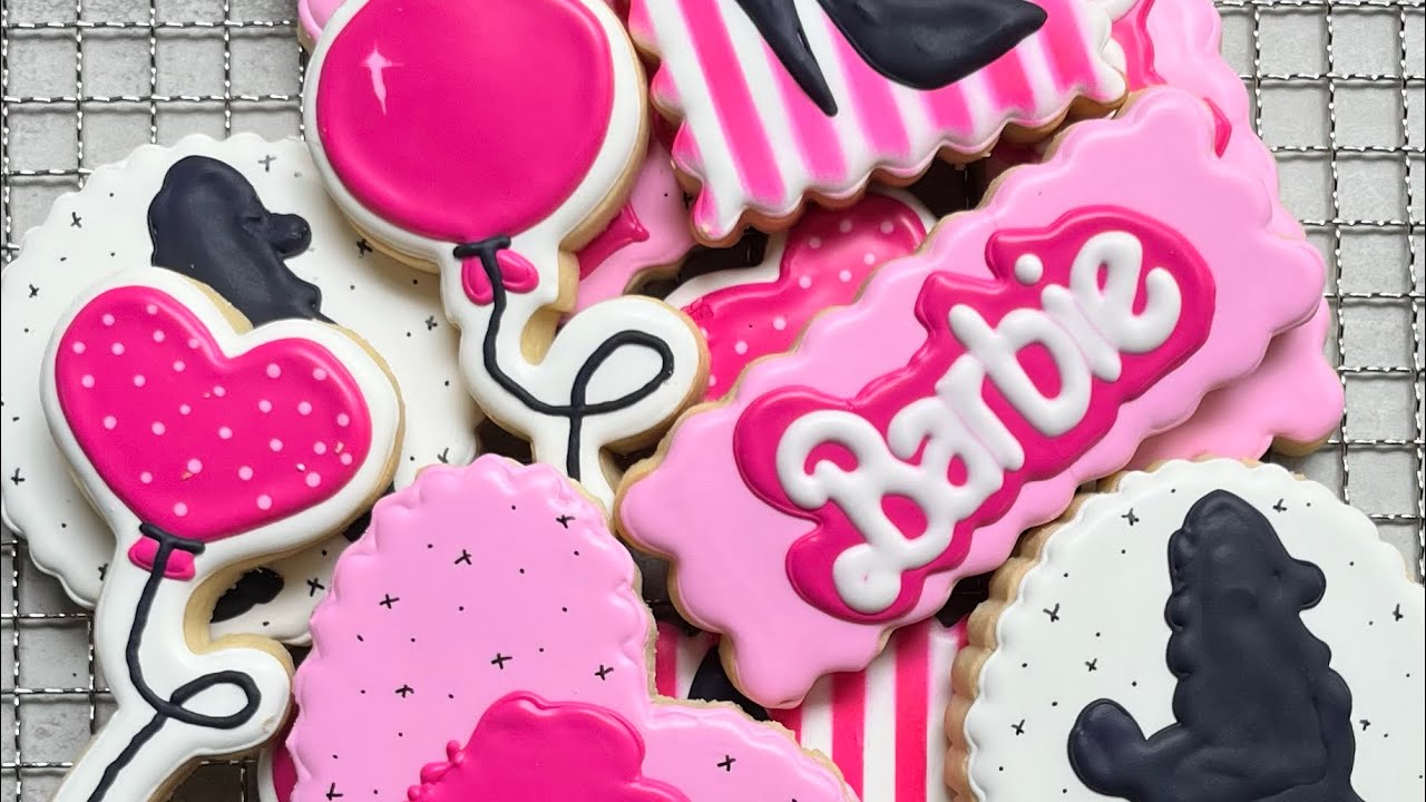 Barbie Themed Sugar Cookie Decorating