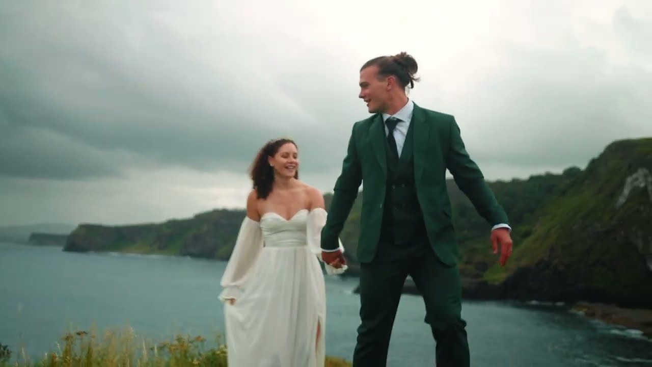 Eloping in Ireland &mdash; Real Cinematic Elopement Film Cliffs, Castles & Wild Coastlines