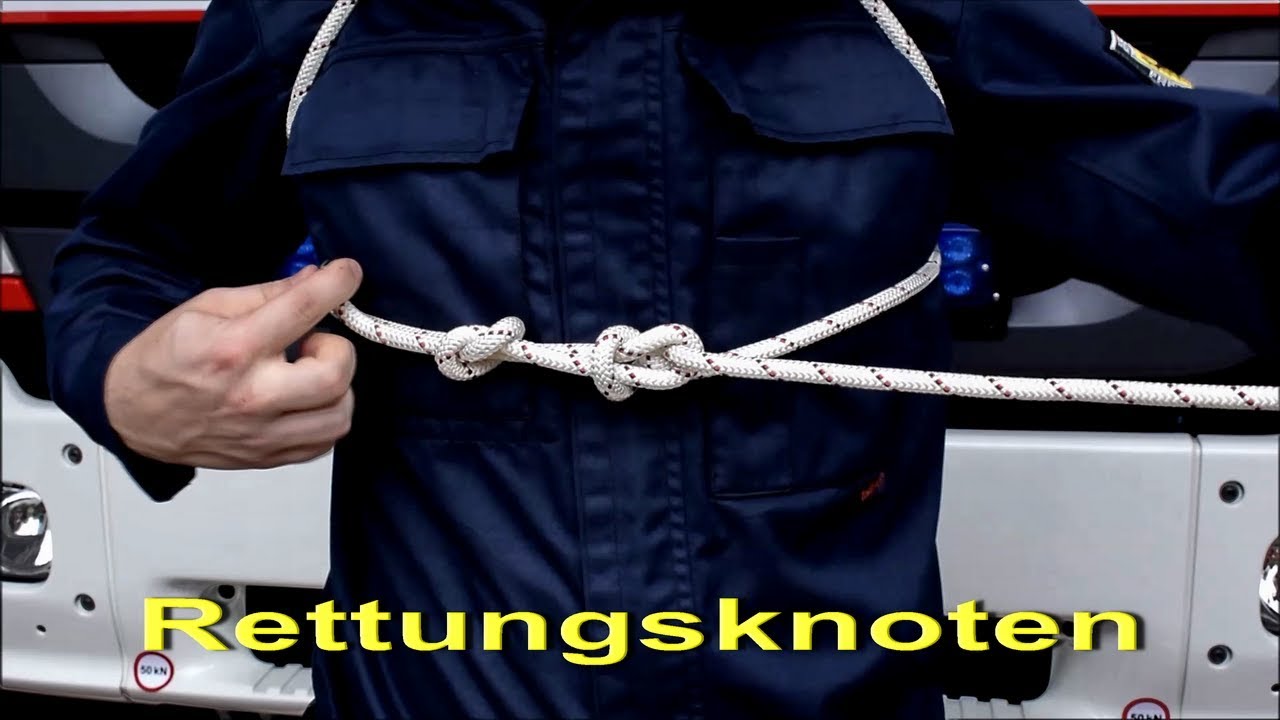 Knoten und Stiche der Feuerwehr: Der Rettungsknoten