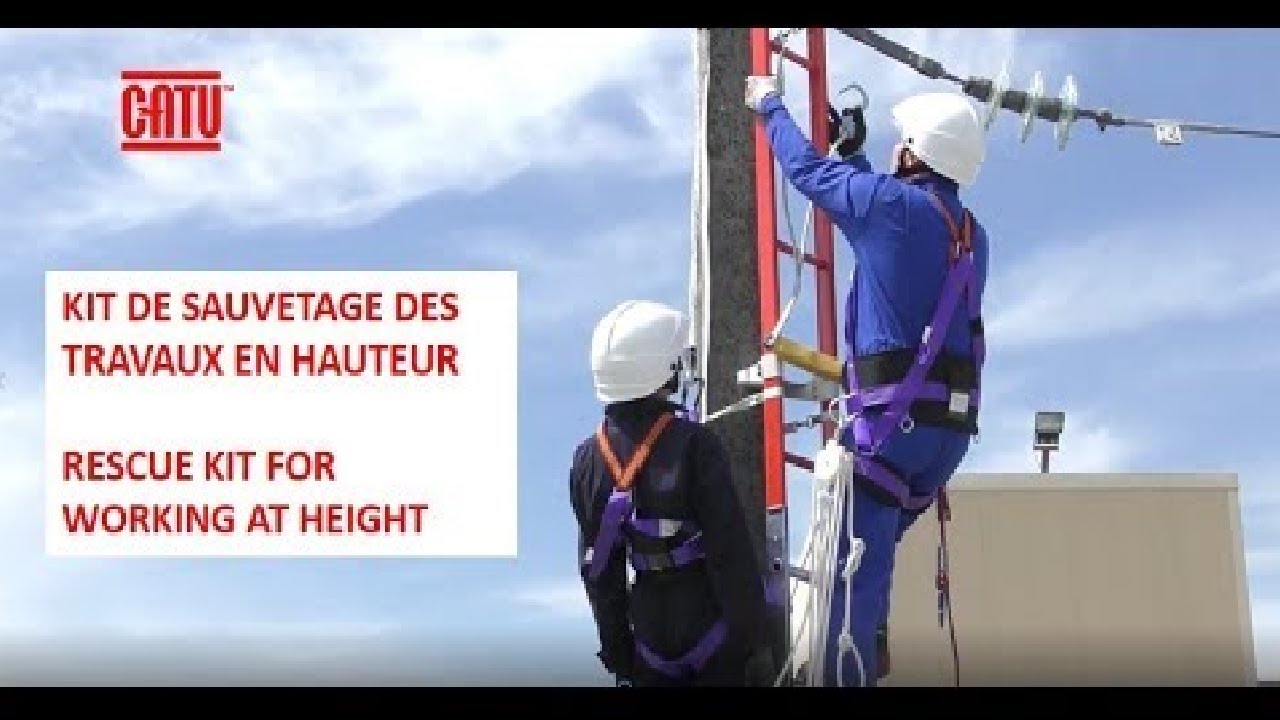 CATU Rescue kit work at height   Kit de sauvetage travail en hauteur