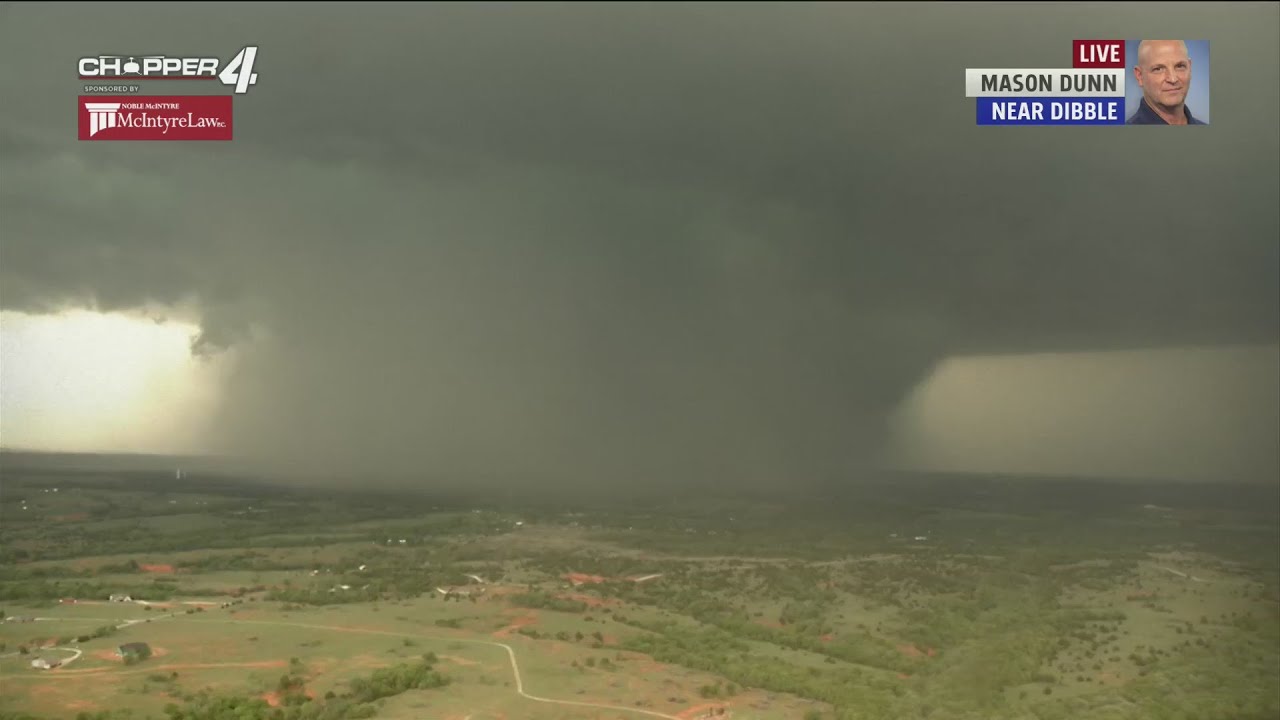 April 19, 2023- Large tornado near Cole, Oklahoma