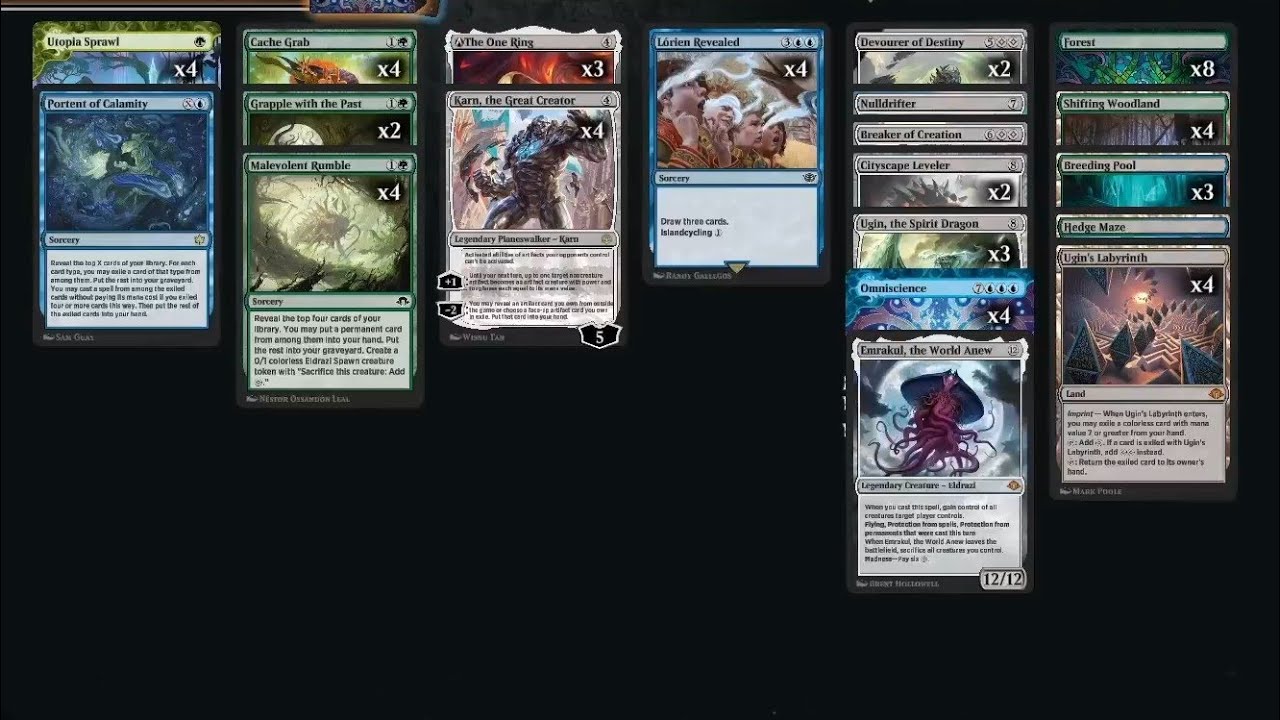 MTGA - WOODLAND KARN portent of calamity 1