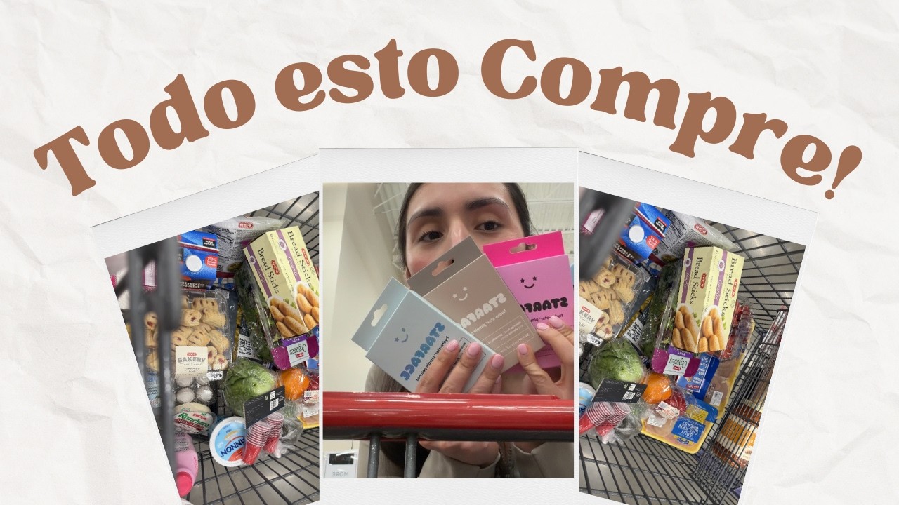 Todo esto compre para una semana!