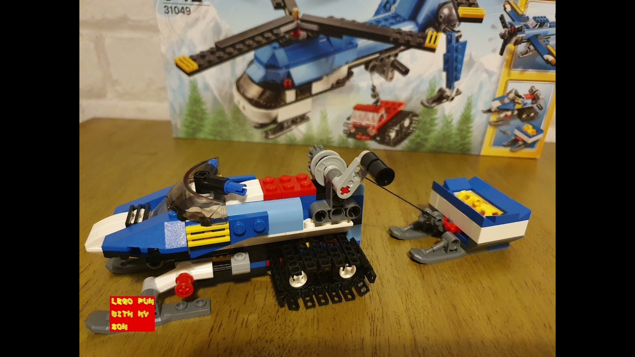 Lego fun with my son - creator 31049 snow mobile build