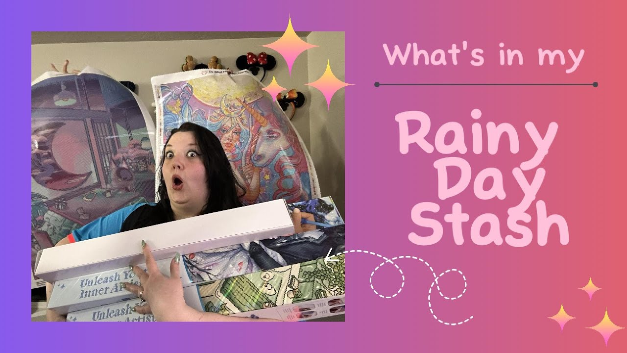It's a (Rainy Day) Diamond Painting Stash!