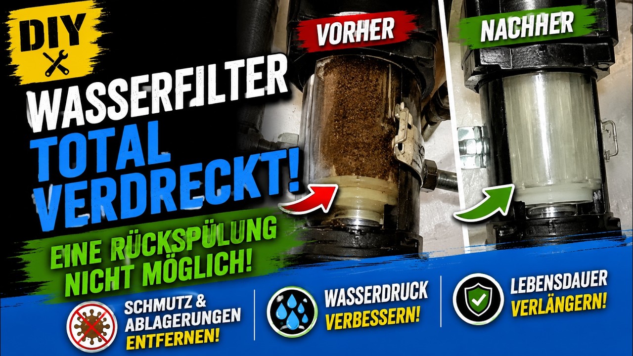 🛑 Judo GUBI Rückspülfilter spülen I Filtereinsatz reinigen I wechseln I Hausanschluss Wasserfilter