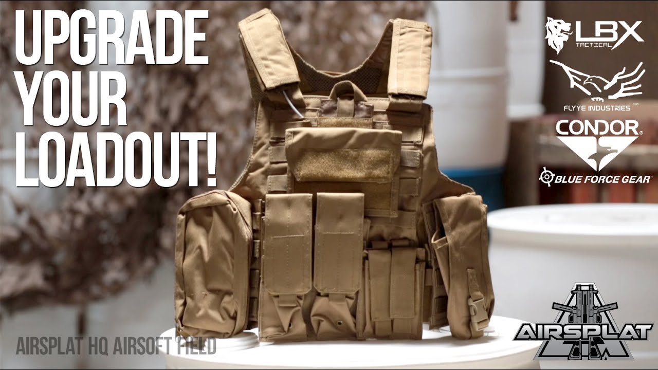 Tactical Airsoft Vests - LBX, Flyye, Condor, Blue Force - AirSplat on Demand