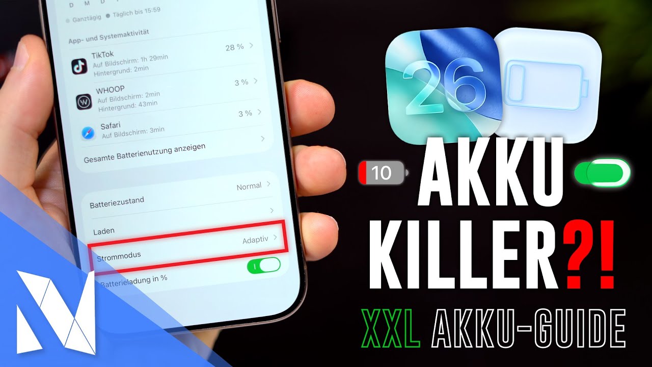 iOS 26 zerstört deinen iPhone Akku? - Das musst du JETZT einstellen! | Nils-Hendrik Welk