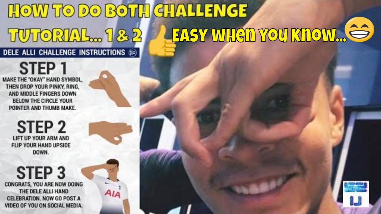 HOW TO DO THE DELE ALLI CHALLENGE 2 👌🖖 Easy when you know how 😉