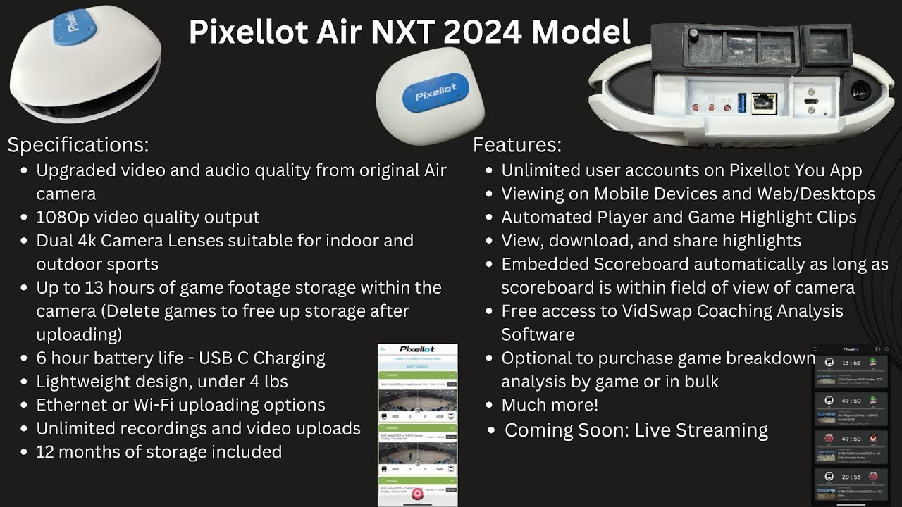 Pixellot Air NXT 2024 Camera Product Review