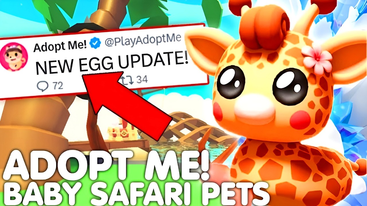 🥚*NEW* BABY SAFARI PETS EGG UPDATE!😱ADOPT ME NEW BABY GIRAFFE PET IDEAS! (CONCEPTS!) ROBLOX