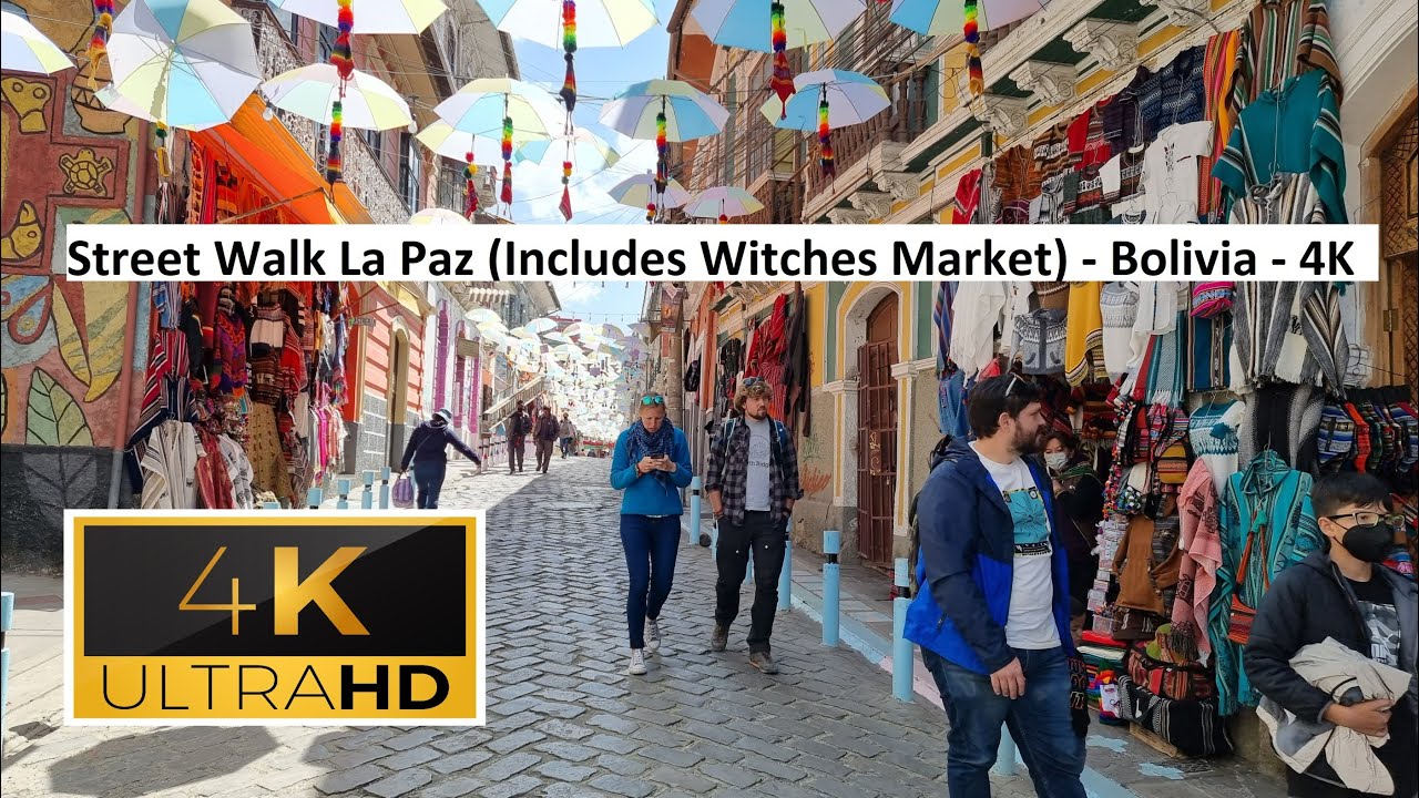 🇧🇴  Amazing Bolivias Famous 🧙  Witches Market - 4K