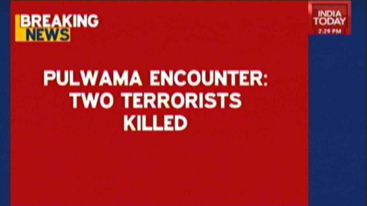 Two Terrorists Killed In Gun Battle In Pulwama Encounter