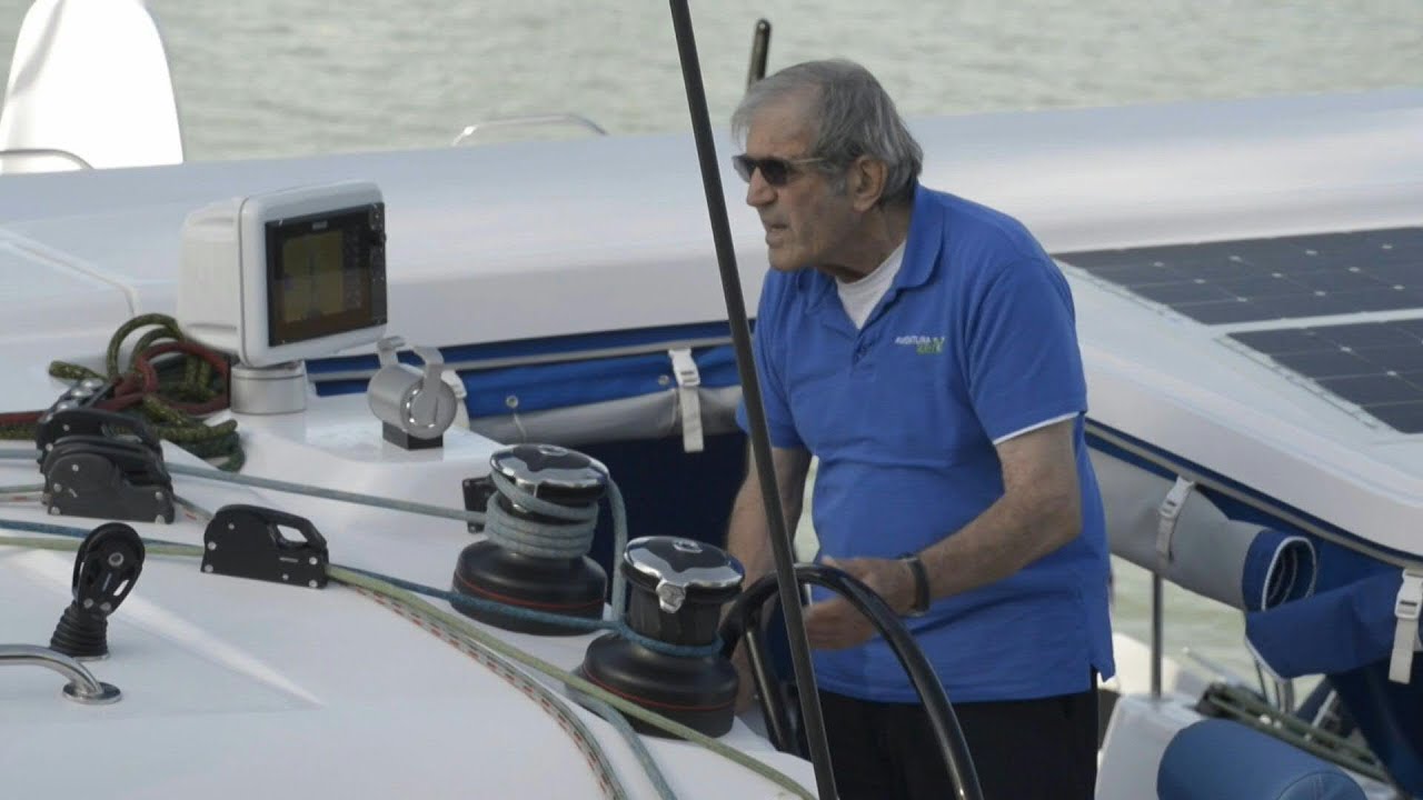 80-year-old sailor embarks on round-the-world trip with electric boat | AFP