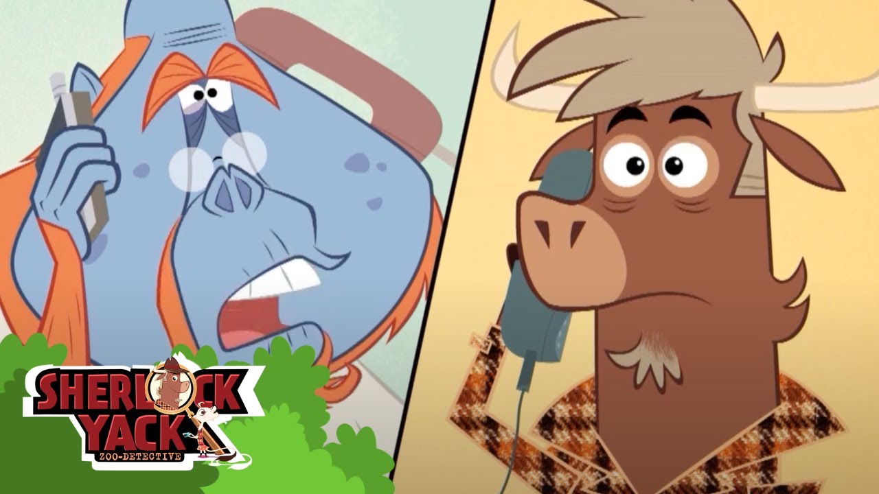 🕵️ Orangutan Glue Mystery! | Sherlock Yack | Cartoons For Kids