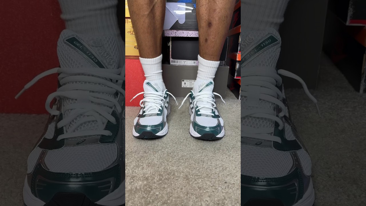 asics gel 1130 White Dark Neptune #whydavis #asicsshoes #asics #asicsgel #onfeet