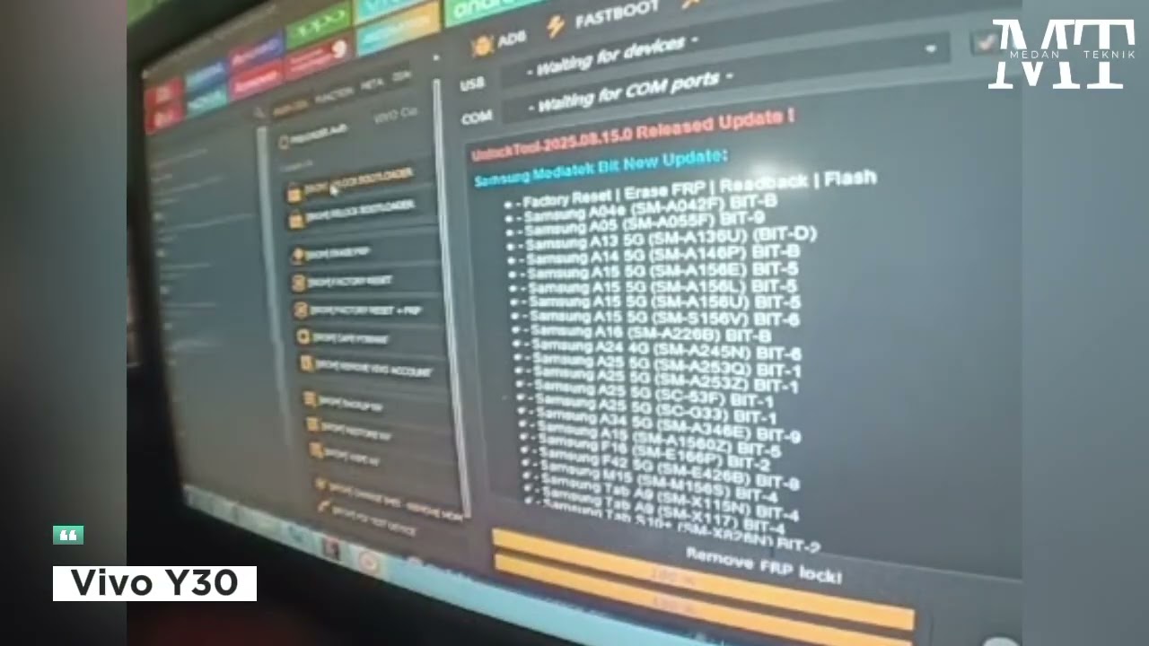 Bypass frp lupa akun google Vivo Y30,via unlocktool ANDROID 12 Terbaru 2025