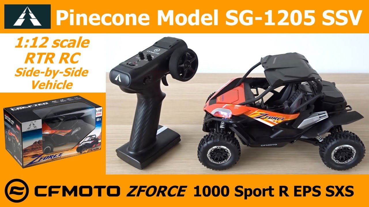 SG Pinecone Model SG-1205 SSV 1:12 Scale RTR RC Vehicle (CFMOTO ZFORCE 1000 Sport R EPS SXS)
