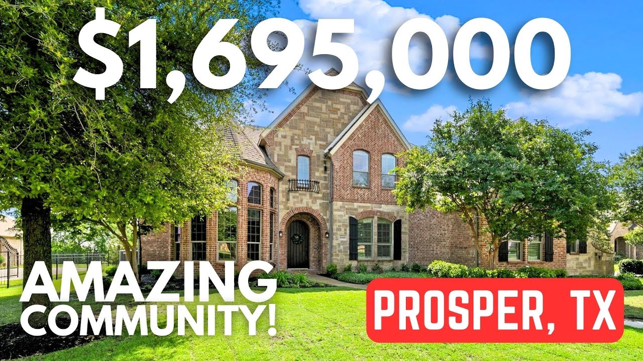Moving to PROSPER, TX? Tour a LUXURY HOME in one the BEST DALLAS SUBURBS | Dallas TX Real Estate
