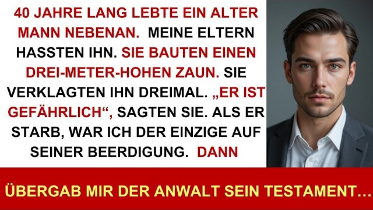 „Er ist gefährlich“ – Meine Eltern hassten den Nachbarn – auf der Beerdigung erfuhr ich, wer er war