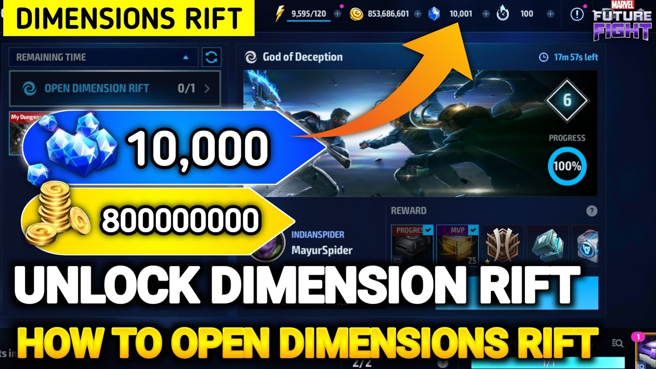 how to unlock Dimensions Rift Marvel Future Fight