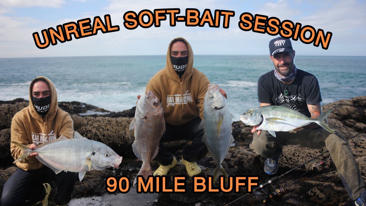 insane Soft baiting session off the bluff-90 mile with muddy feet/ camp catch and cook
