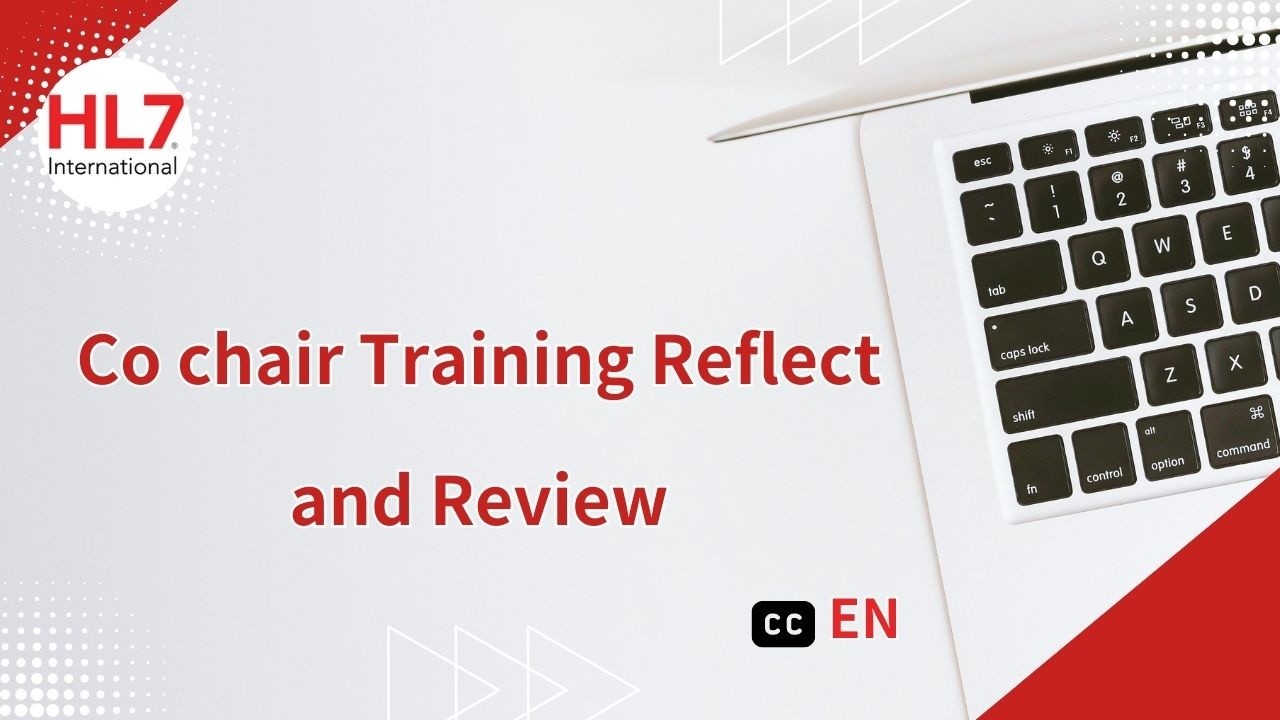 Co chair Training Reflect and Review