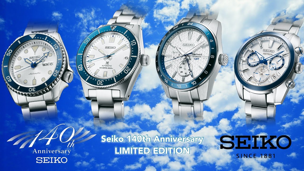 Seiko 140th Anniversary Limited Edition | Prospex and Seiko 5 | SPB213J1 &  SRPG47K1