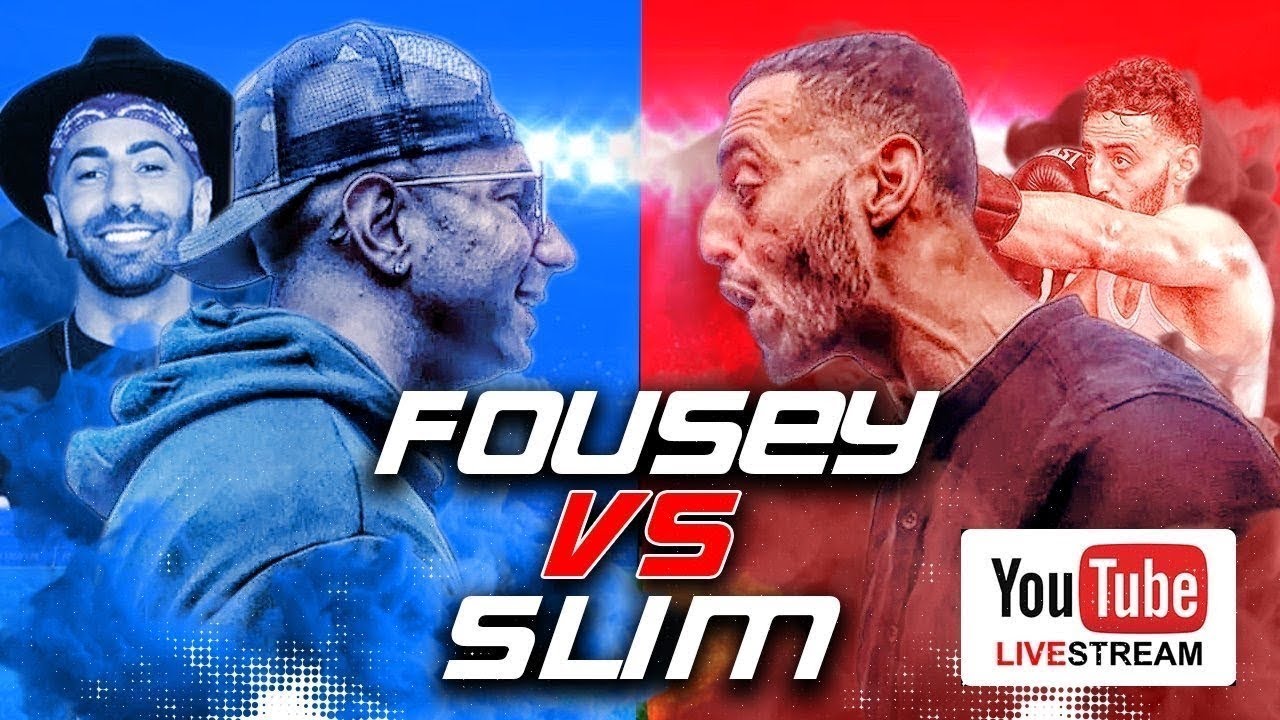 FOUSEY VS SLIM CHARITY BOXING MATCH LIVE! *FREE*
