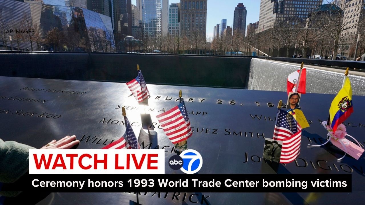 LIVE | Ceremony in Lower Manhattan honors 1993 World Trade Center bombing victims