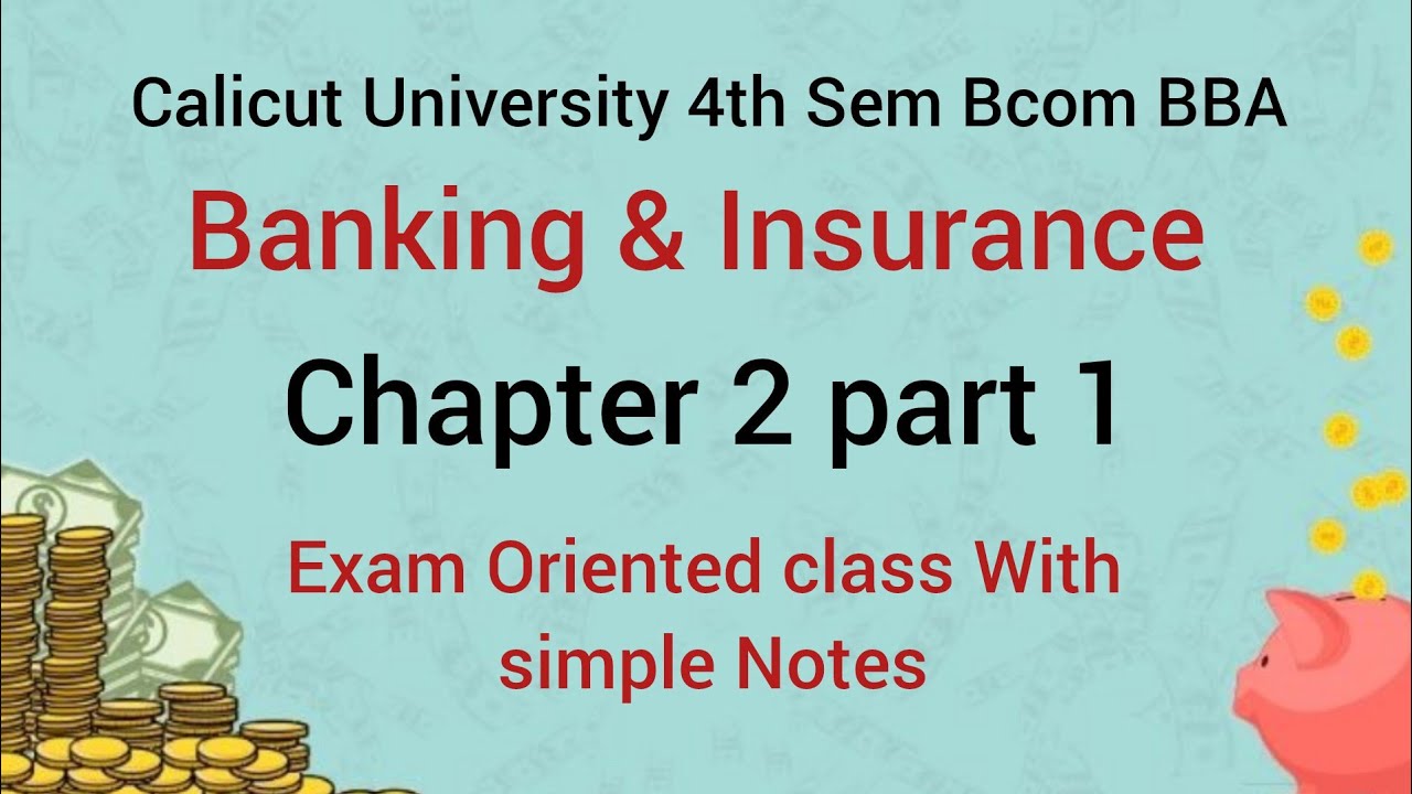 Calicut University 4th sem Banking Chapter 2 part 1