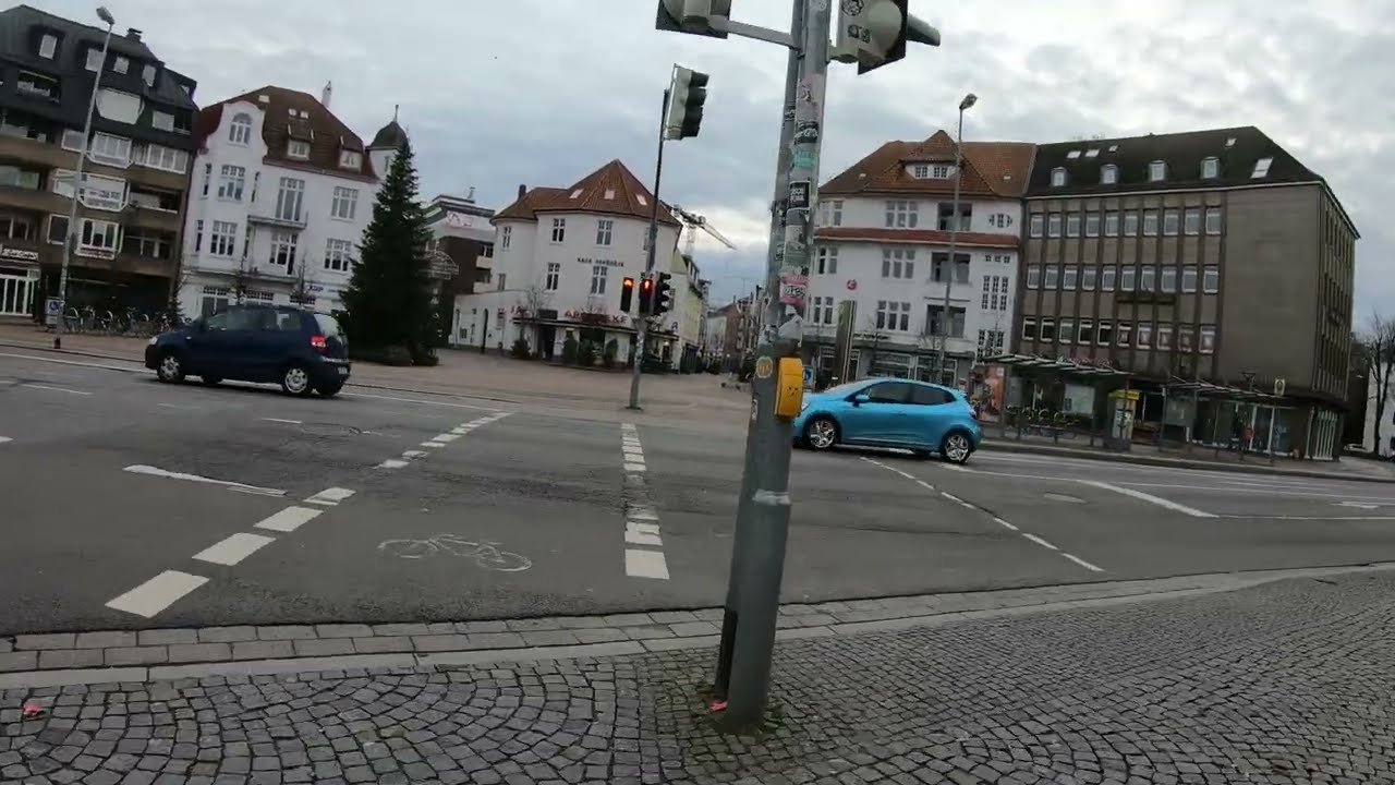 Oldenburg am Neujahrstag 2023 - die Stadt wie leergefegt