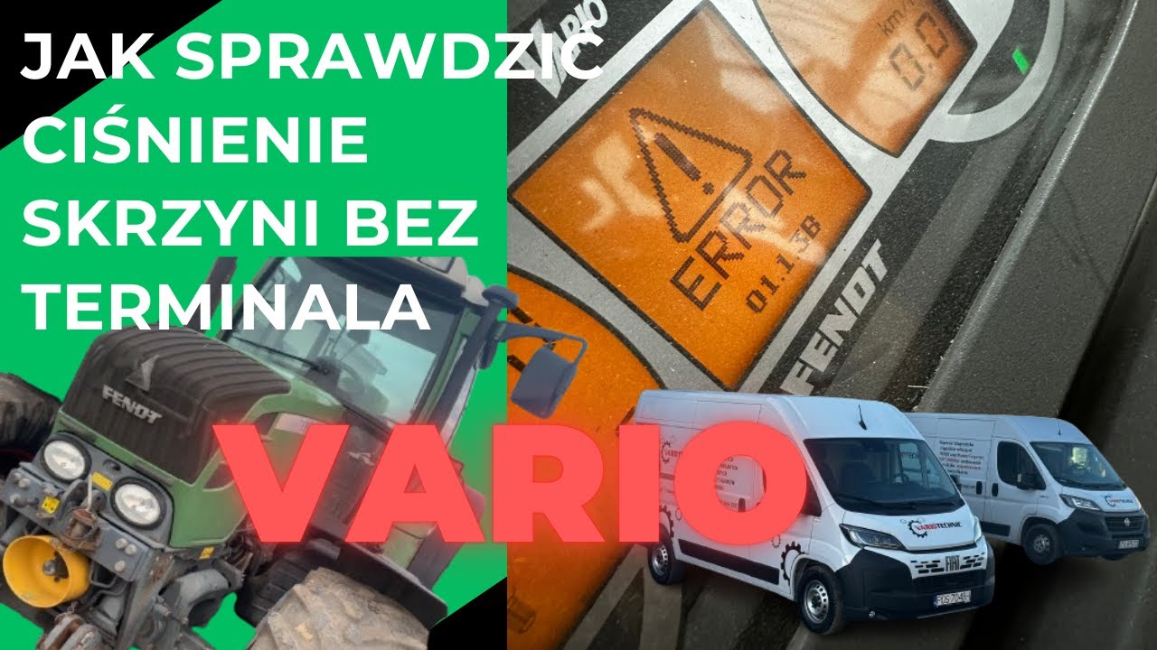 NIesprawne VARIO w Fentd! Jak sprawdzić ciśnienie VARIO w cią3gniku bez bocznego terminala